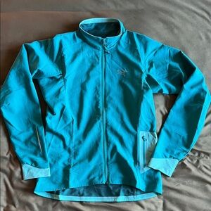 {ARCTERYX} teal zip up light windbreaker S